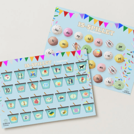 Lydret læsespil med 2 bogstaver