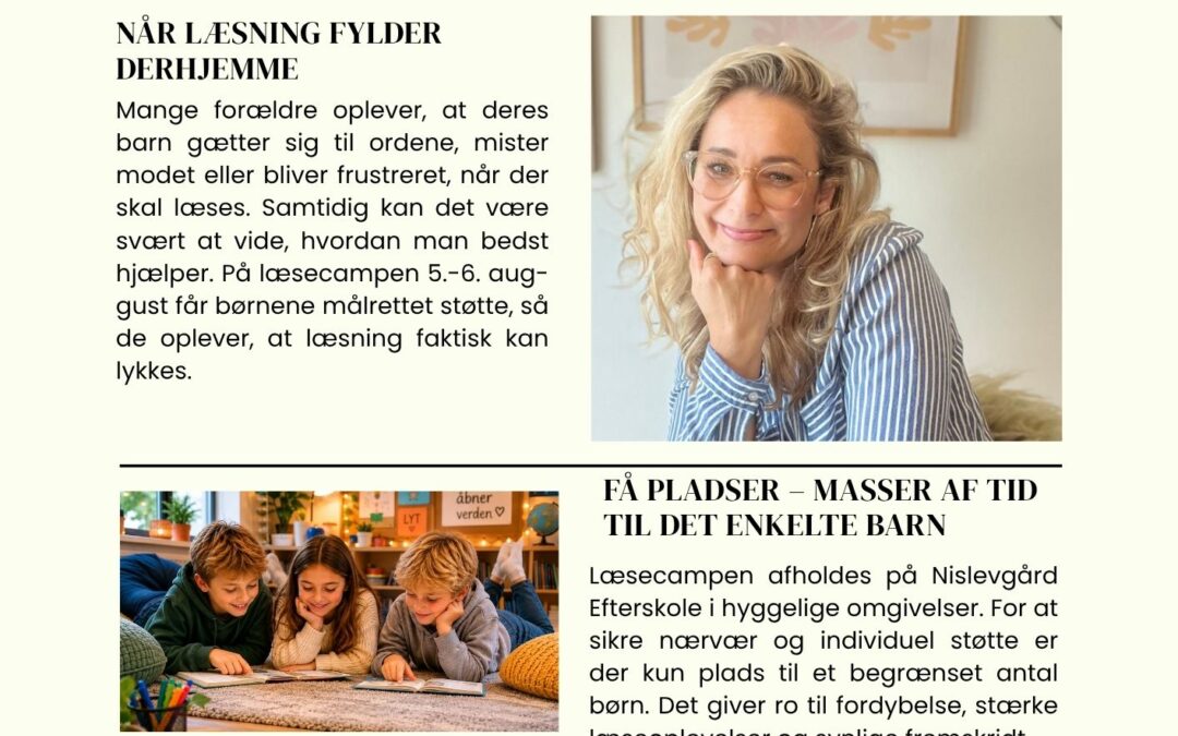 To dages læsecamp i slutningen af sommerferien