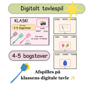 Klask – læsespil med ord på 4-5 bogstaver